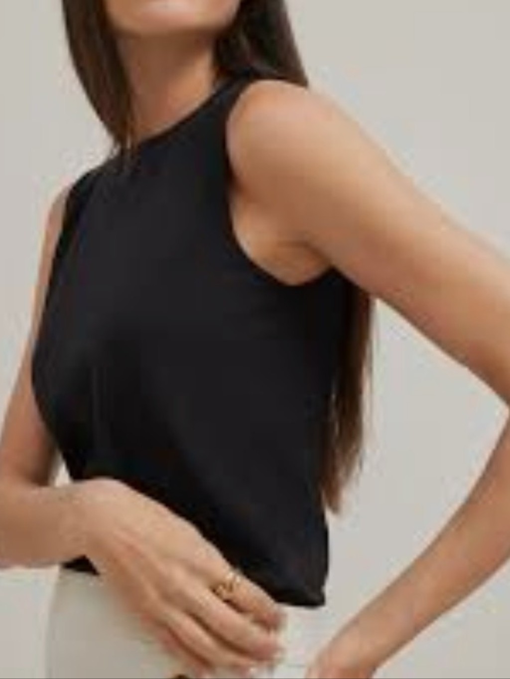Ann Taylor Women's Black Sleeveless Shell Top Sz S
